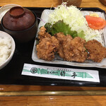 とんかつ 竹亭 - 唐揚げ定食　900円