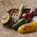 Charcoal-grilled vegetables of the day