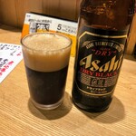 Shimonya - 四文屋 中井店　「黒ビール」350円(税別⇒385円)