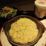 ビストロ 龍王 - マカロニチーズグラタンセット　750円