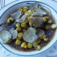 ブラッスリーオザミ 東京スカイツリータウン･ソラマチ店 - フォアグラのポワレと焼きとうもろこしのブリュレ