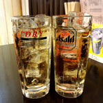 十笑 - 2人ともジンジャーエールで乾杯！