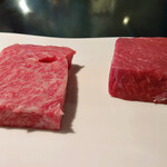 あざみ野うかい亭 - ステーキ（調理前）