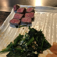 道灌かがり - サーロイン
                    焼き野菜は２種のみ...