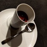 祇園 呂色 - 伊勢海老の出汁のフラン　パセリオイル