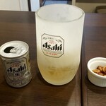 定食屋いち - 缶ビール：220円