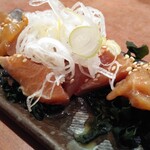 寿司の魚常 - 寿司ネタ切落し(漬け)280円