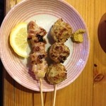 Sumibi Yakitori Sougen - ヘルシーつくねと
                        とりガーリックのコラボ