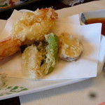 うめ丸旅館 - えびの天ぷら