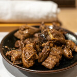 うを徳 - 2021.1 モツソテー（舞鶴鰤と養殖鰻）