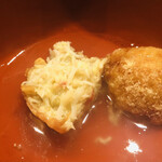 愚直に - 境港の松葉蟹揚げシンジョ　蟹の出汁