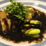 愚直に - 熊本県産新筍焼き　鹿児島県そら豆　有明海の青海苔