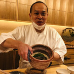 愚直に - サワラと菜の花　土鍋炊込ご飯