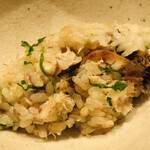 愚直に - サワラと菜の花　土鍋炊込ご飯