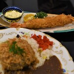 とん唐てん - 大エビフライ串