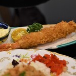 とん唐てん - 大エビフライ串