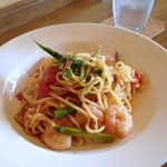 リストランテ トレンティーノ - タリオリーニ〜小エビとフレッシュトマト和え