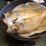 金沢犀川温泉 川端の湯宿 滝亭 - 朝食　のどぐろの塩焼き
