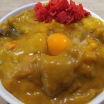 名物 万代そば - 2020年12月　ミニカレー+生卵 390+40円