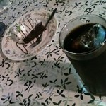 旧軽井沢Cafe 涼の音 - アイスコーヒー＆クラシックショコラ