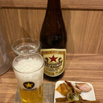 麺処 ほん田 - 瓶ビール(中ビン)