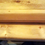 カスレ - 段差のあるカウンター、肘がつける