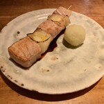 酒井商会 - 下仁田葱と鮪のねぎま串