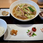 みこころ 無添加チャイナ935 - 自家製チャーシューと葱のスープ麺　1200【月替】