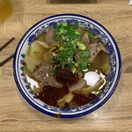 Tongue Tip Lanzhou Beef Noodel - 牛肉麻辣麺（平麵）