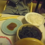 望水 - ミニ夫には白米と海苔のサービスが！