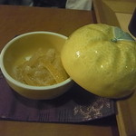 望水 - 夜食的な感じでニューサマーオレンジの砂糖漬けが！
