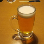 日本海庄や - 生ビールです。