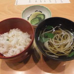 日本料理 たかむら - 2012/08　鱧そうめんとじゃこ飯