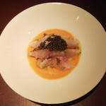 イル アオヤマ - ●ガスパチョ、ノドグロ、ベルギー産オシェトラキャビア