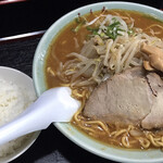 ふく寿 - 味噌ラーメン 小ライス