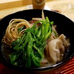 勢麟 - プリプリの猪に仙台芹。真ん丸の冬菇と。