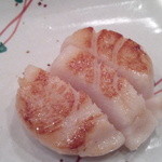 シェラトン都ホテル大阪 鉄板焼 松阪 - ホタテ・・・半生でうまい