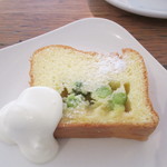八十八夜 - ホワイトチョコと枝豆のケーキ