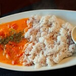 8spice - 友人のイベリコ豚ソーセージと野菜とモッツァレラチーズのトマトクリームカレー