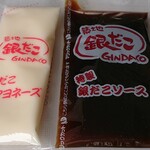 Tsukiji Gindako - たこ焼のソース、マヨネーズ