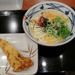 丸亀製麺 - 明太釜玉うどん・かしわ天