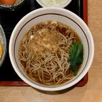 滝乃家 - かつ丼セット ¥1,100 のそば（温）