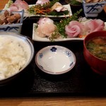 やまぎし - 刺身盛り合わせ定食