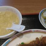 中華料理　龍城 - スープと搾菜