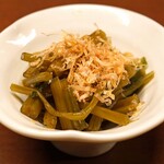 吉祥庵 - 山葵の茎の醤油漬け