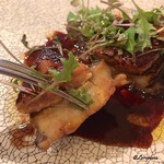 プチレストラン ブーケ・ド・フランス - 厚み3㌢の天然ｱﾜﾋﾞとﾌｫﾜｸﾞﾗ