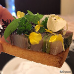 プチレストラン ブーケ・ド・フランス - 真鯵とｼﾞｬﾝﾎﾞﾝｸﾘｭのﾐﾙﾌｨｰﾕ