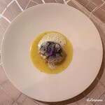 プチレストラン ブーケ・ド・フランス - 真鱈の白子のｵｰﾌﾞﾝ焼 黒ﾄﾘｭﾌ掛け