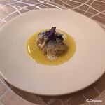 プチレストラン ブーケ・ド・フランス - 真鱈の白子のｵｰﾌﾞﾝ焼 黒ﾄﾘｭﾌ掛け