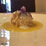 プチレストラン ブーケ・ド・フランス - 真鱈の白子のｵｰﾌﾞﾝ焼 黒ﾄﾘｭﾌ掛け